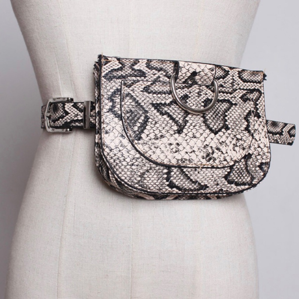 Snake Skin Waist Bag